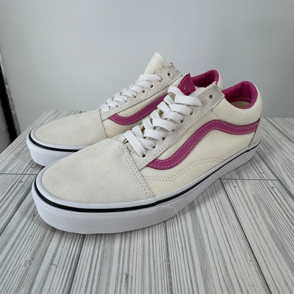 Vans Old Skool Pop Pink Raspberry Rose Suede Canvas Sneakers Mens 11 VN000CR5YLZ
